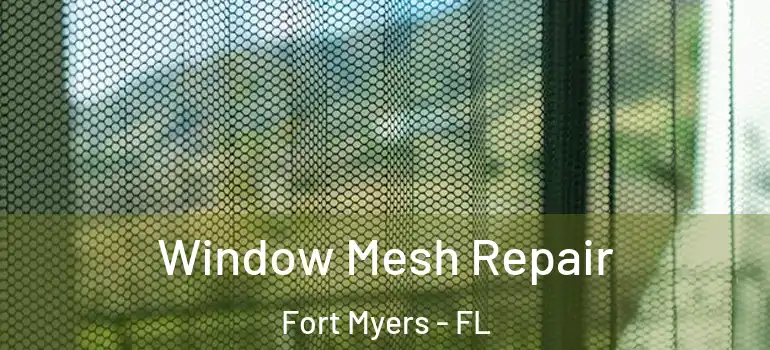  Window Mesh Repair Fort Myers - FL